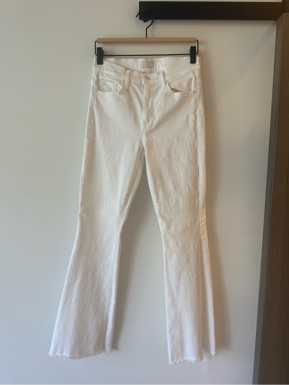 MOTHER White Flare Jeans